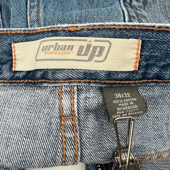 Urban Pipeline Distressed Straight Leg Jeans Size 34 x 32 Men’s - Picture 2 of 6